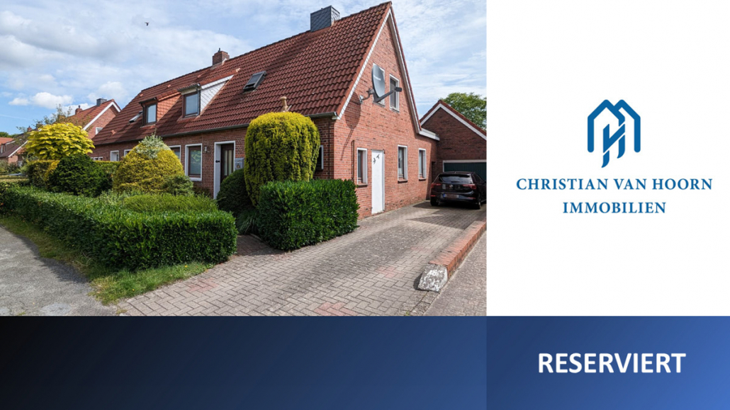 Leer (Ostfriesland) - Reserviert! Doppelhaushälfte mit großem Grundstück in Leer